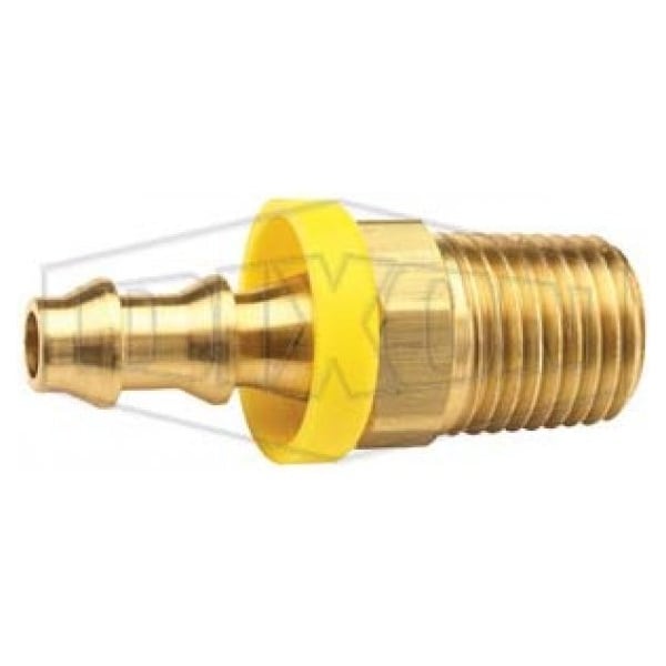 Hose Barb, 3/4-14 x 1 in Nominal, MNPT x Hose Barb, Brass, Domestic